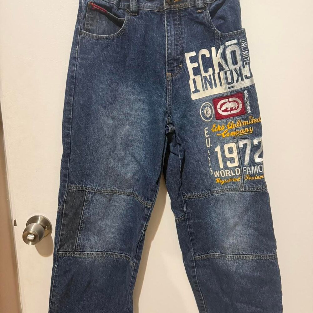 Ecko-unltd Women's Blue and Navy Jeans